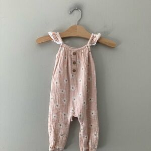 $12 ADD ON rabbit + bear floral romper 6-9M Zara Hanna Andersson Rylee + Cru